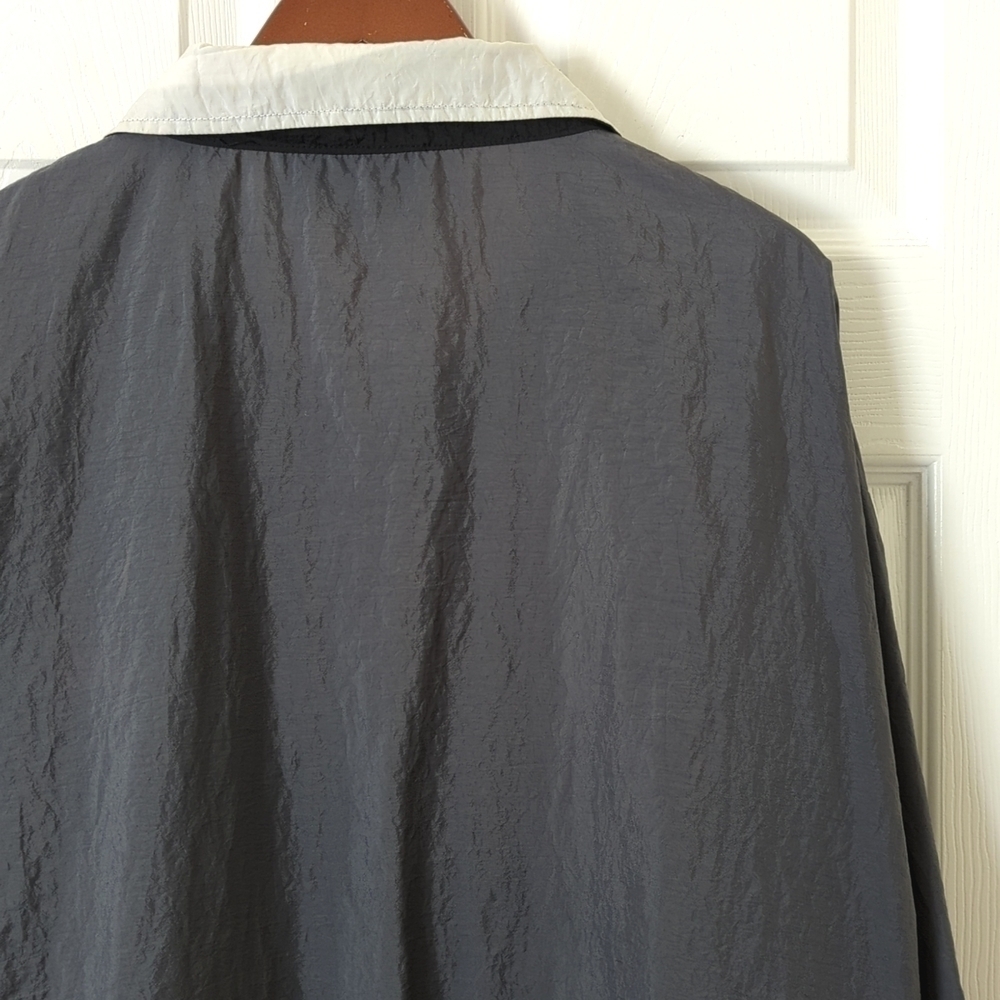 Beverly Hills Athletic Club 80's Vintage Colorblock Pullover Windbreaker Gray M - Picture 12 of 12